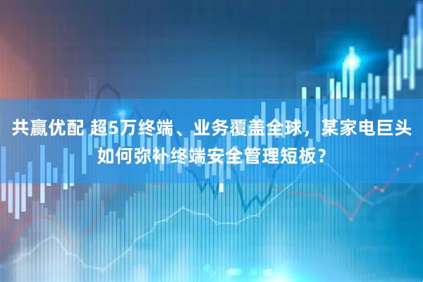 共赢优配 超5万终端、业务覆盖全球，某家电巨头如何弥补终端安全管理短板？
