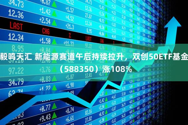 毅鸣天汇 新能源赛道午后持续拉升,双创50ETF基金(588350)涨108%